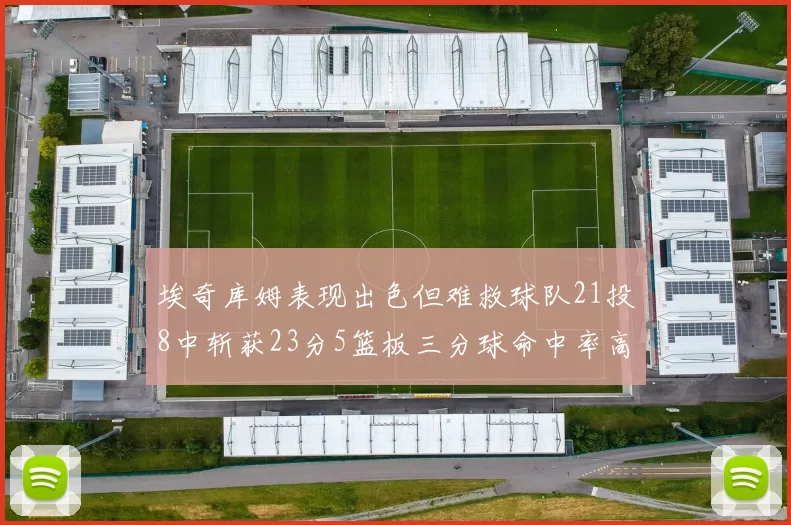 埃奇库姆表现出色但难救球队21投8中斩获23分5篮板三分球命中率高达45